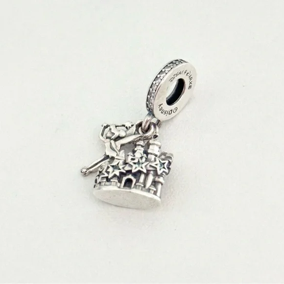 Pandora Disney Parks Tinkerbell Castle Walt Disney World Dangle Bead Charm